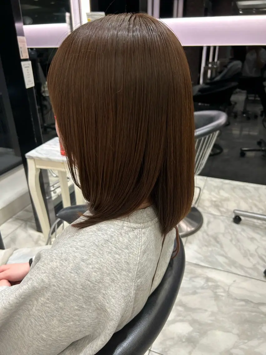 ミディアム カラー 韓国っぽ透け感カラー マンツーマン🫧なおのヘアスタイル