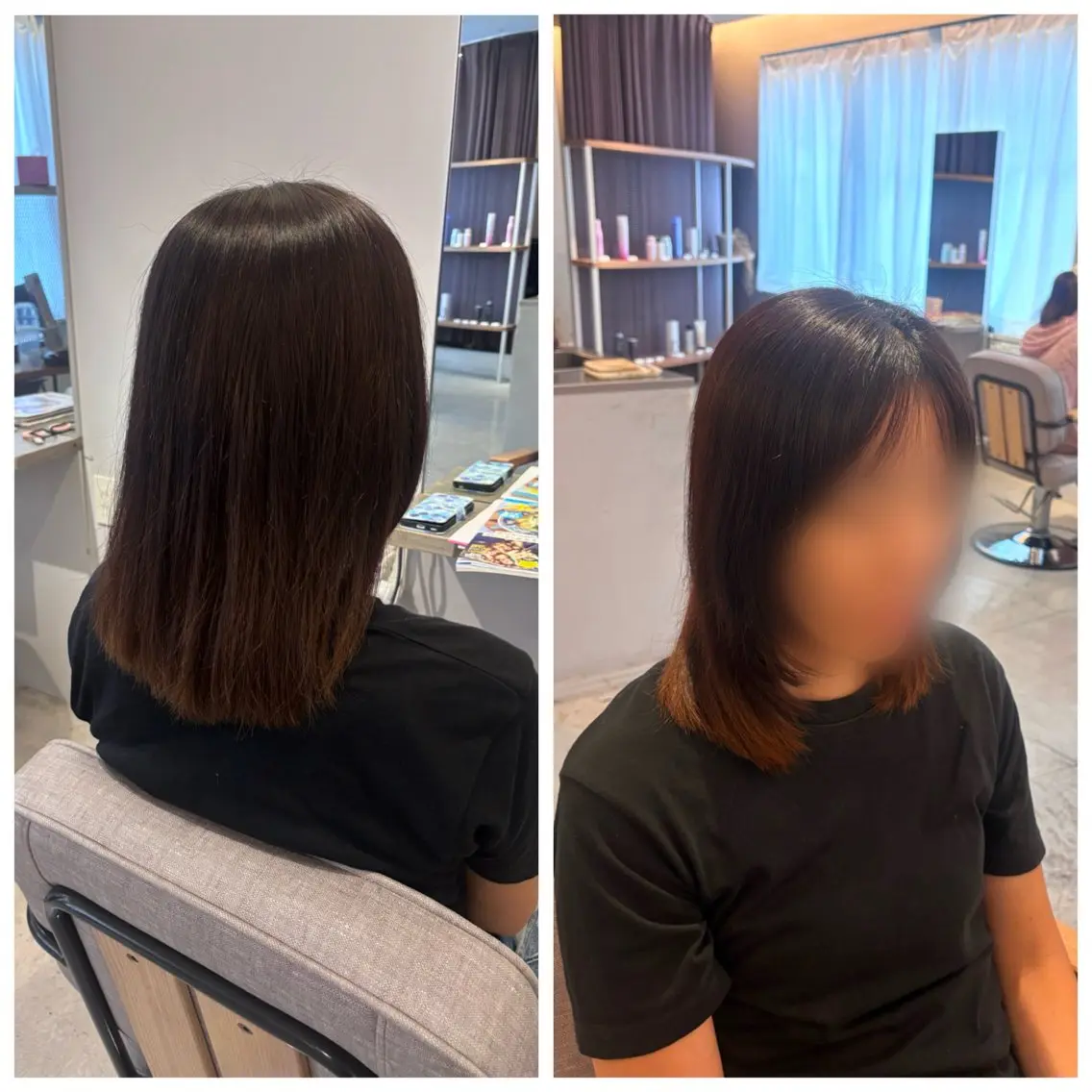 ミディアム 真鍋 月音のヘアスタイル