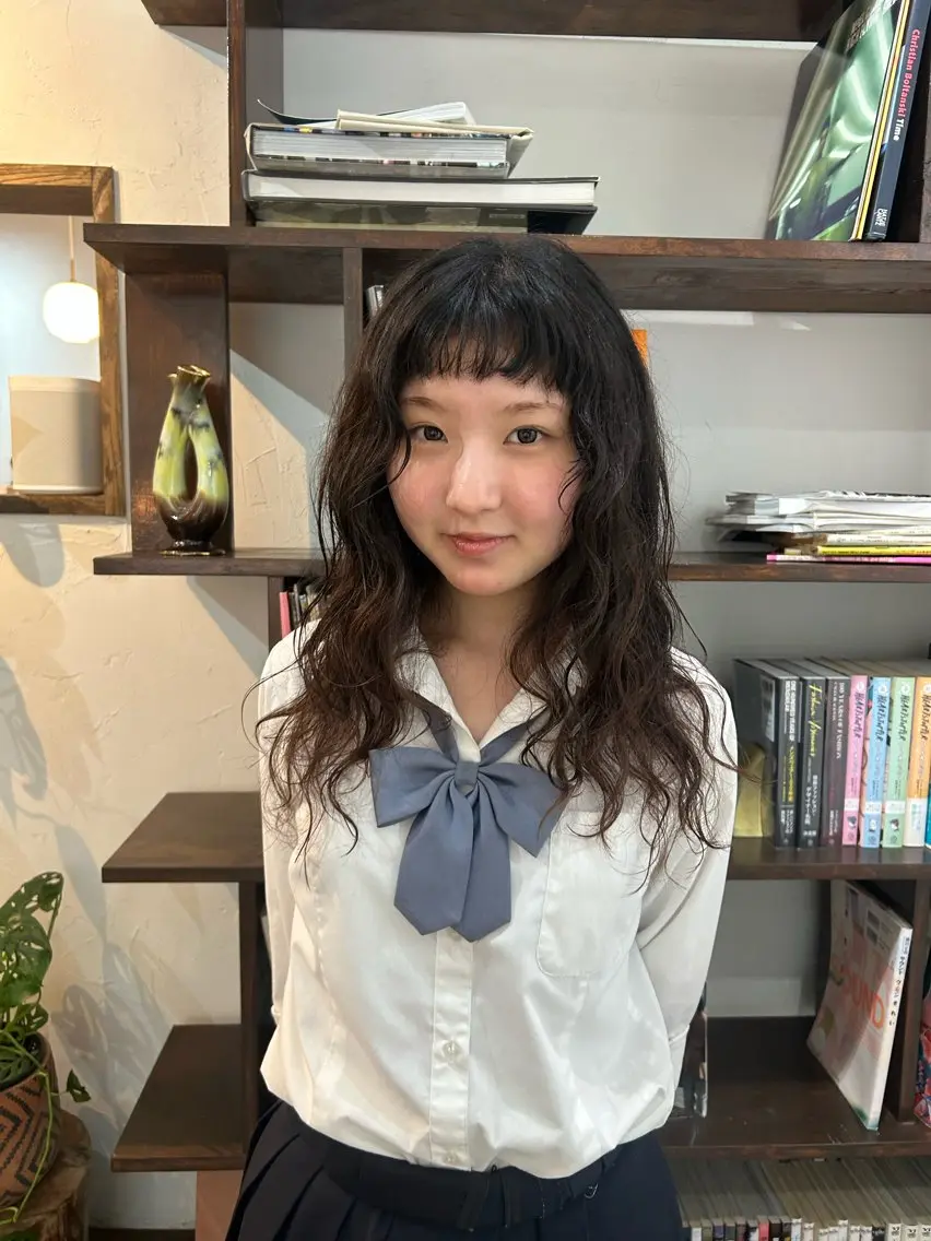 ロング カット パーマ トリートメント MOMOKA💫 YARD【学芸大学】のヘアスタイル
