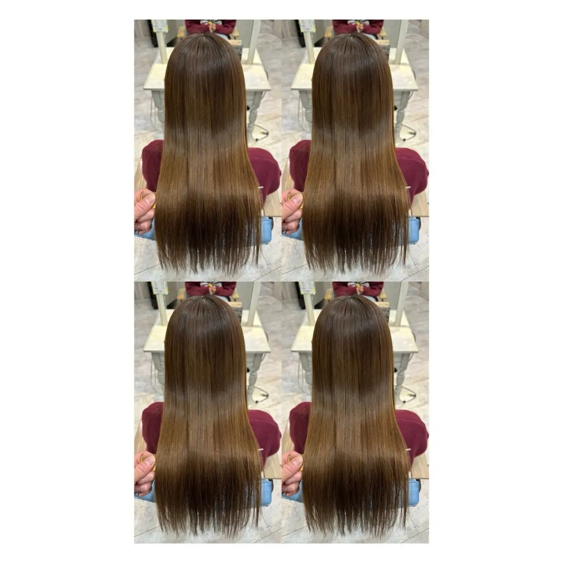 ロング カラー 透明感カラー 髪質改善 縮毛矯正 トリートメント ヘアカラー トリートメント 店長✨レイヤー✖️ 髪質改善✖️韓国ヘアのヘアスタイル