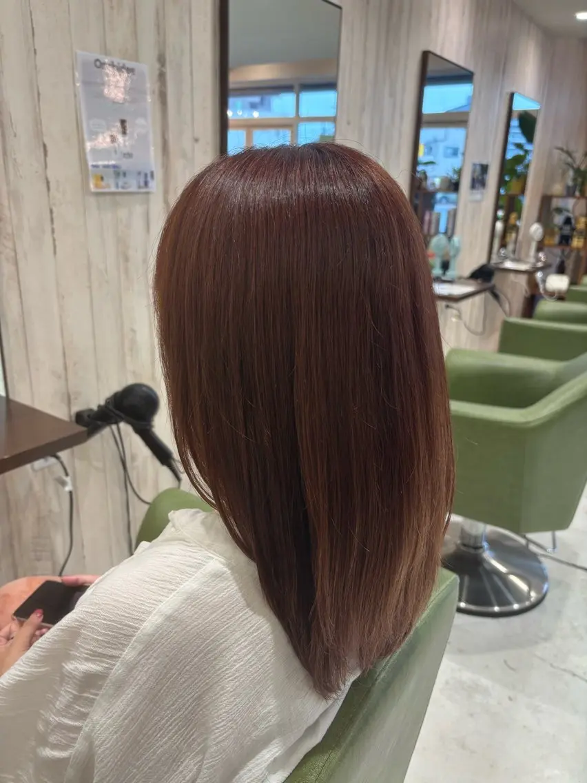 カラー ピンクカラー ヘアカラー トリートメント ヘアセット 🌷 おとはのヘアスタイル