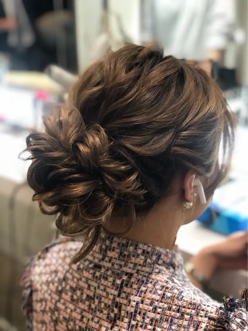 ロング ヘアアレンジ ヘアセット 🌈髪質改善🌈 過去の1艶サラ体験✨のヘアスタイル