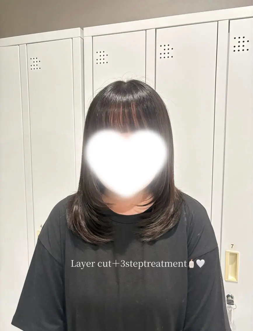 ミディアム カット トリートメント 透明感/オリーブ ボブ/miyuu🥣のヘアスタイル
