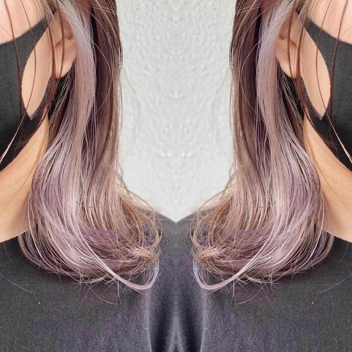 セミロング カラー ヘアアレンジ ブリーチ カット ヘアカラー トリートメント 竹内啓太 ボブのヘアスタイル