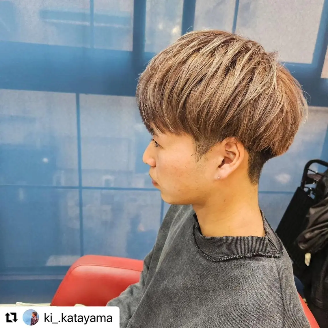 ミディアム カラー メンズ ミディアムパーマ メンズパーマ 🩷Eny terrace🩷のヘアスタイル