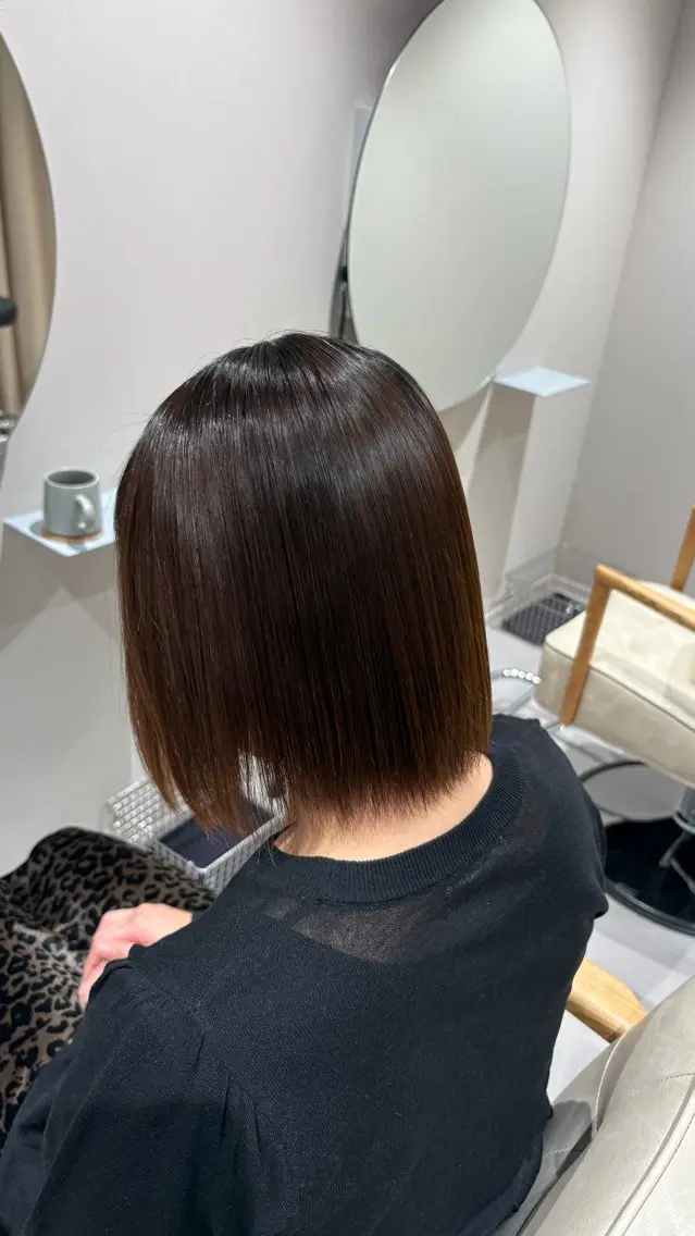 ショート 縮毛矯正 井山 葵のヘアスタイル
