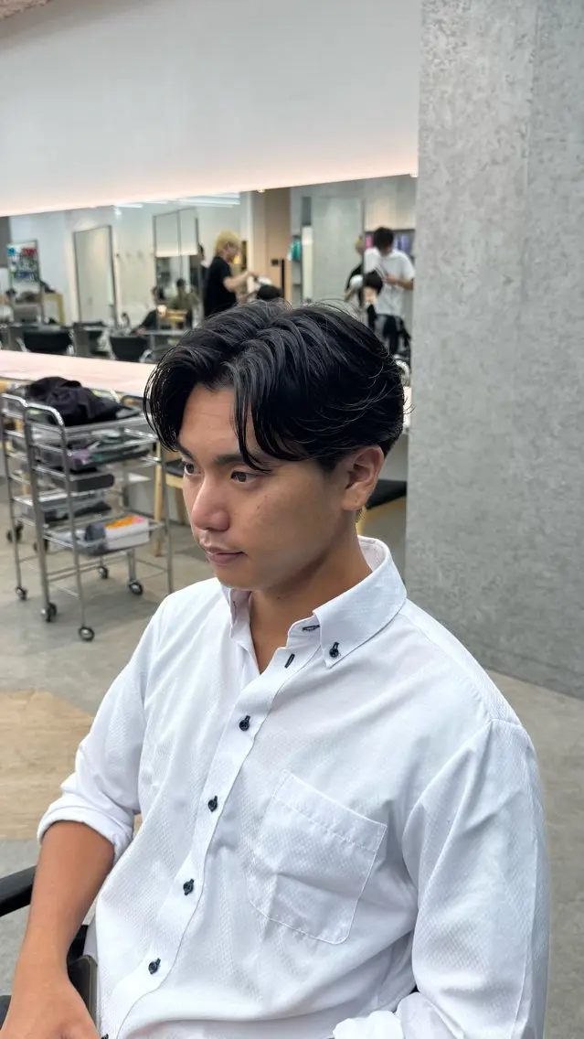 パーマ メンズ フェザーパーマ メンズパーマ カット パーマ 名古屋栄パーマ/ fifth栄/秀虎のヘアスタイル