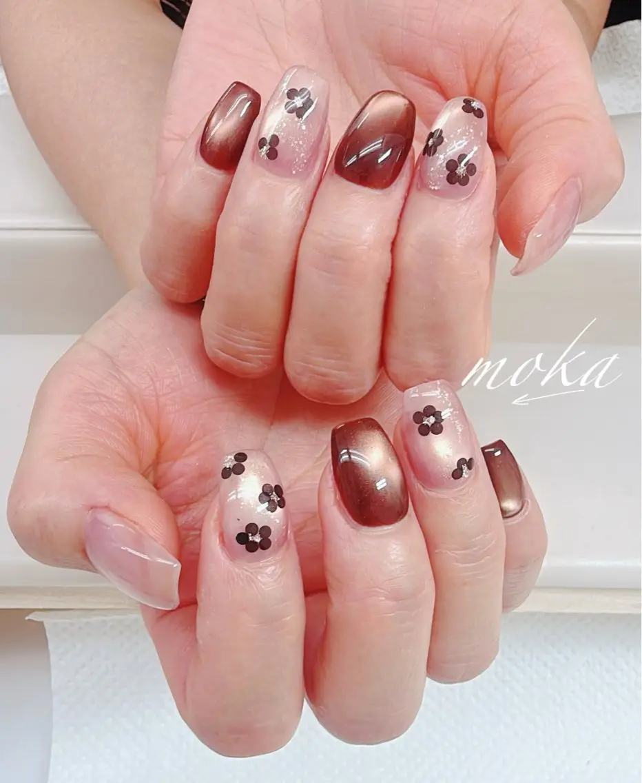 ネイル ハンドネイル ハンドケア 胡蝶蘭レディースサロ ンNailMOKAのネイルデザイン