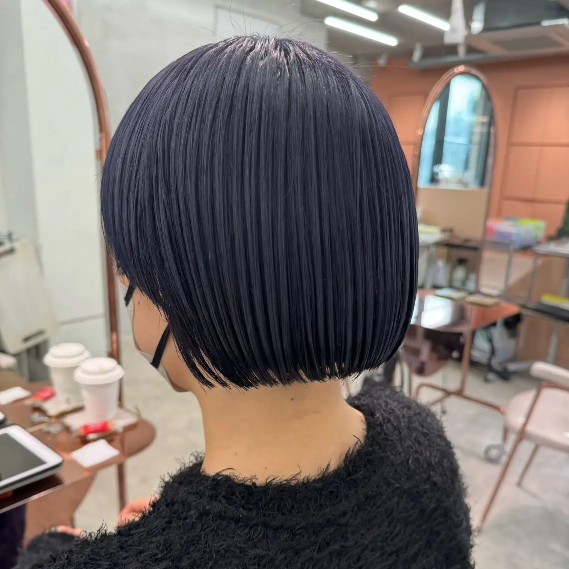 ショート カラー ネイビーカラー 【メンズ特化】 イマダナツミのヘアスタイル