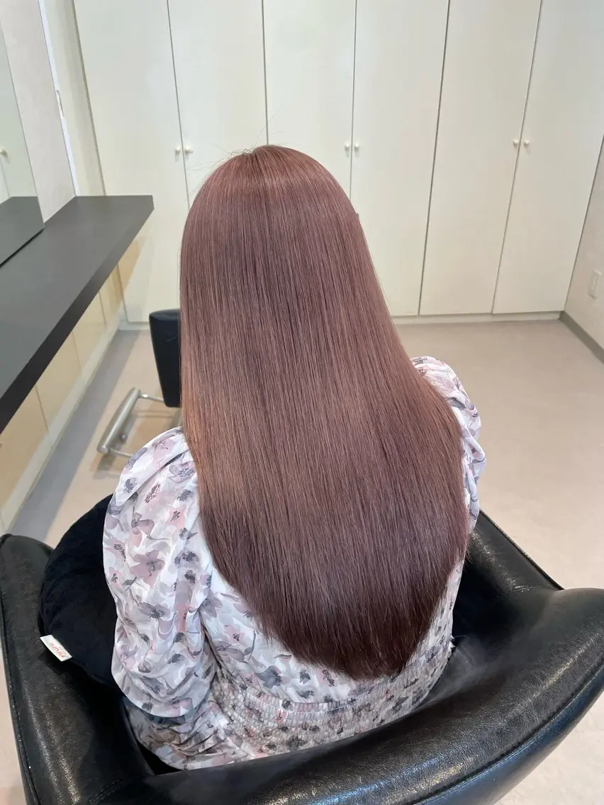 ロング カラー ブリーチ ピンクカラー ヘアカラー YUI/ ブリーチカラー🌷のヘアスタイル