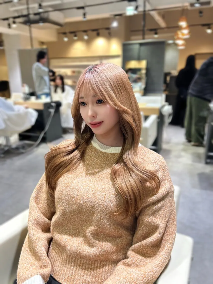 ブリーチあり! ダブルカラー🇰🇷✨️➕トリートメントの写真