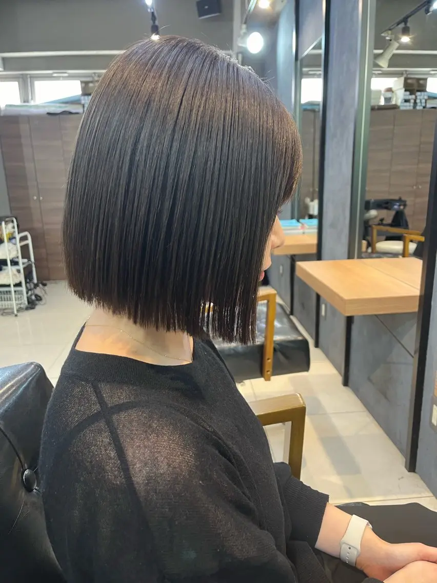 ミディアム カラー ヘアアレンジ 透明感カラー🤎 ゆりのヘアスタイル