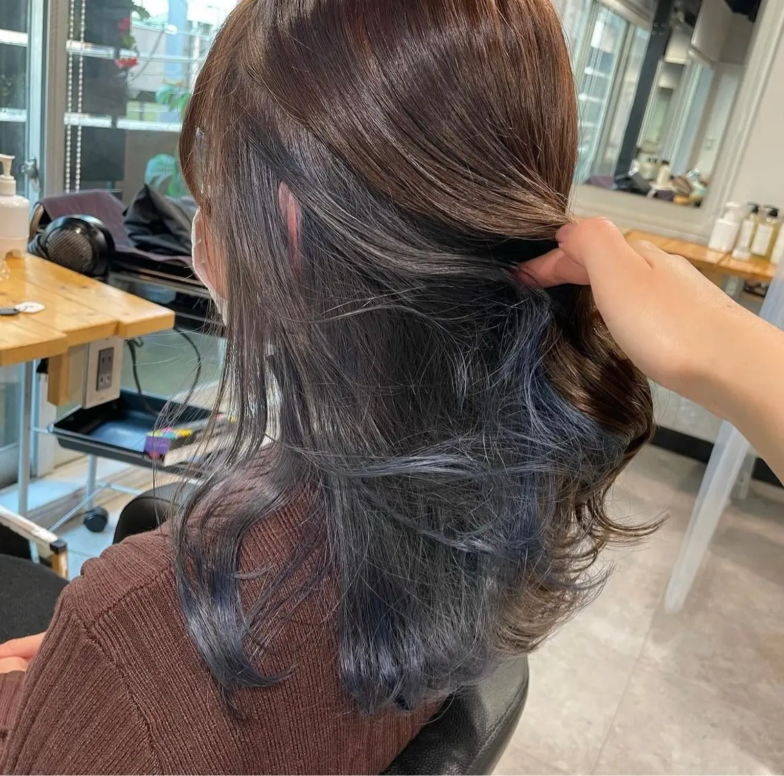 ミディアム カット ヘアカラー トリートメント ヘッドスパ レイヤーStyle 🪽菜々実のヘアスタイル