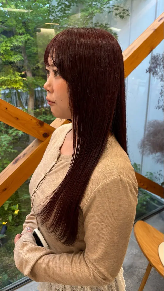 ロング ヘアカラー TEMIL HAIR 彩香のヘアスタイル