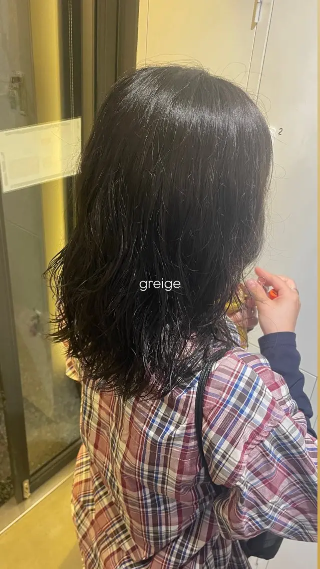 ミディアム ヘアカラー トリートメント おくにし はなのヘアスタイル