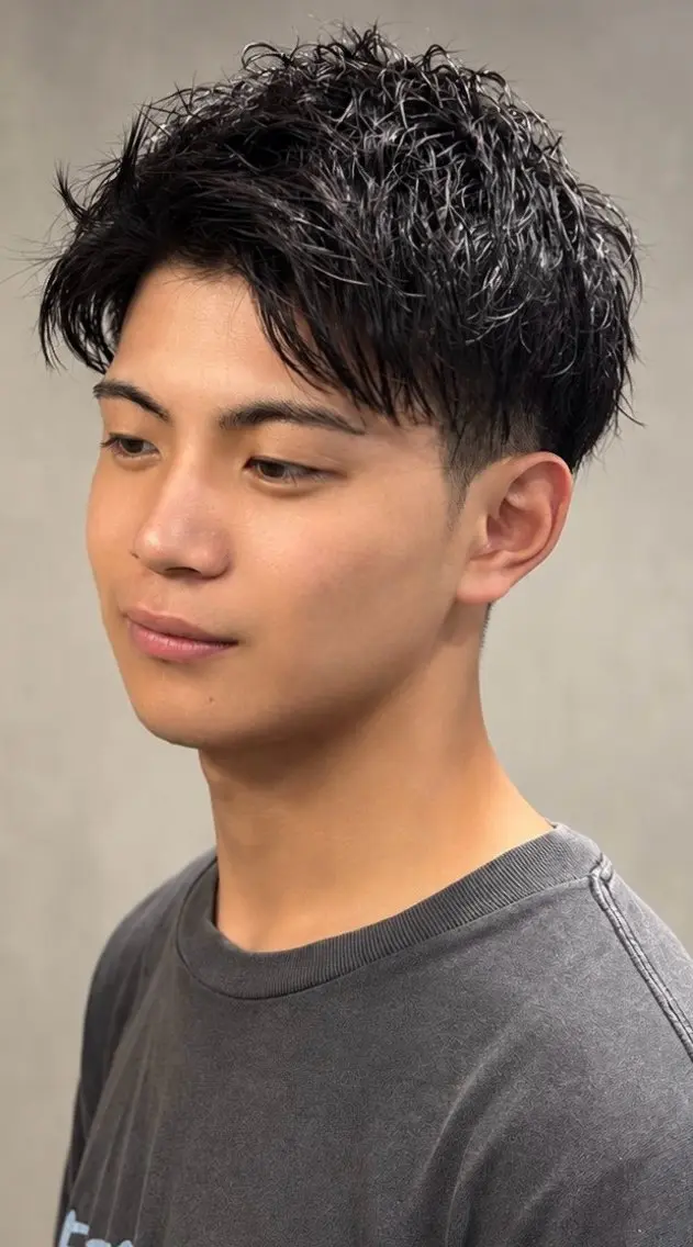 ショート パーマ カット パーマ 村井隆仁/上品/ 海外風/栄/矢場町のヘアスタイル