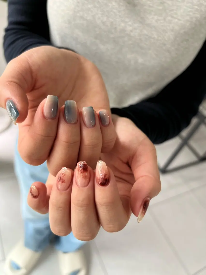 ネイル 持ち込み ニュアンスネイル ハンドネイル ハンドケア Charme. NOBUKOのネイルデザイン