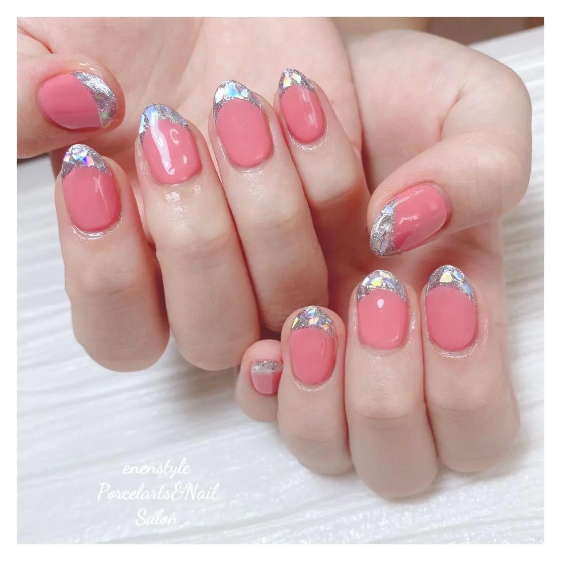 ミディアム ネイル 🐾enen style 🐾のネイルデザイン
