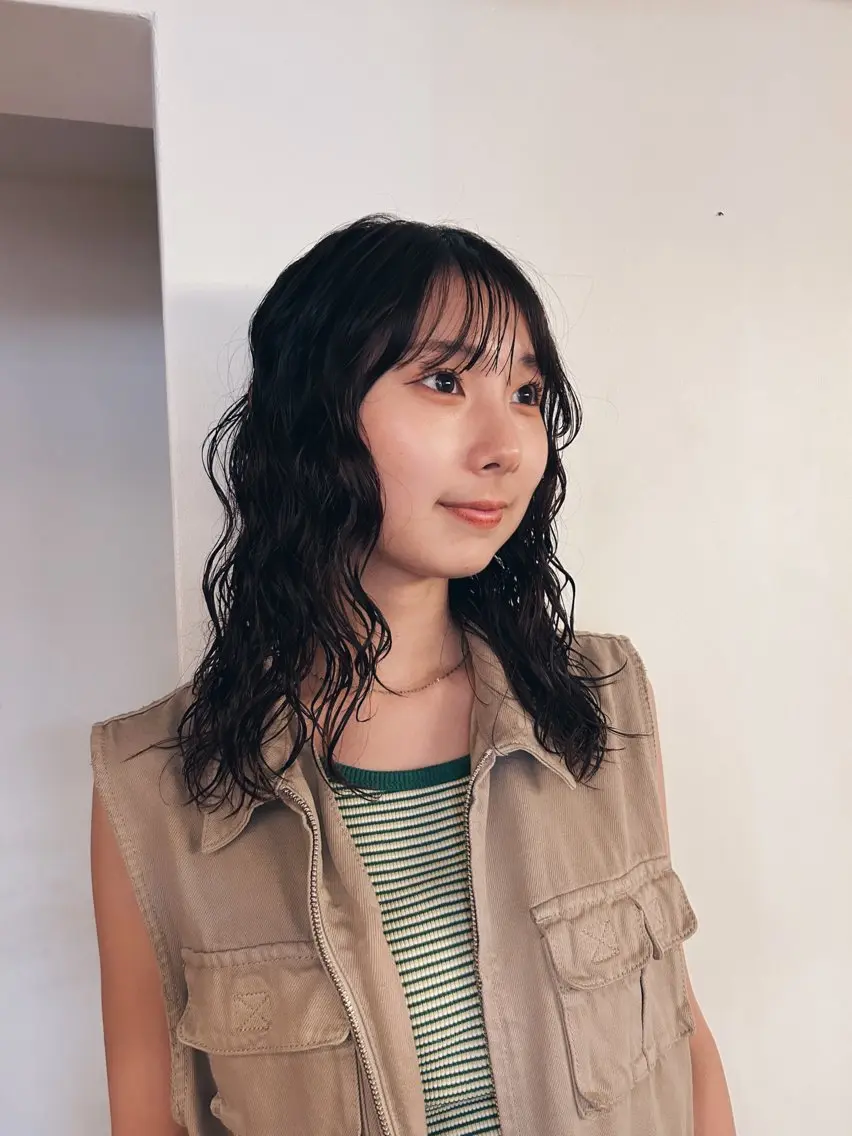 ロング カット パーマ トリートメント 似合わせパーマ 🌼カンナのヘアスタイル