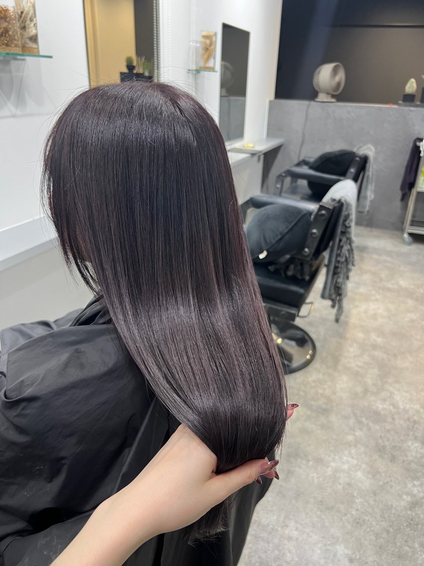 ロング ヘアカラー トリートメント 宮城 萌のヘアスタイル