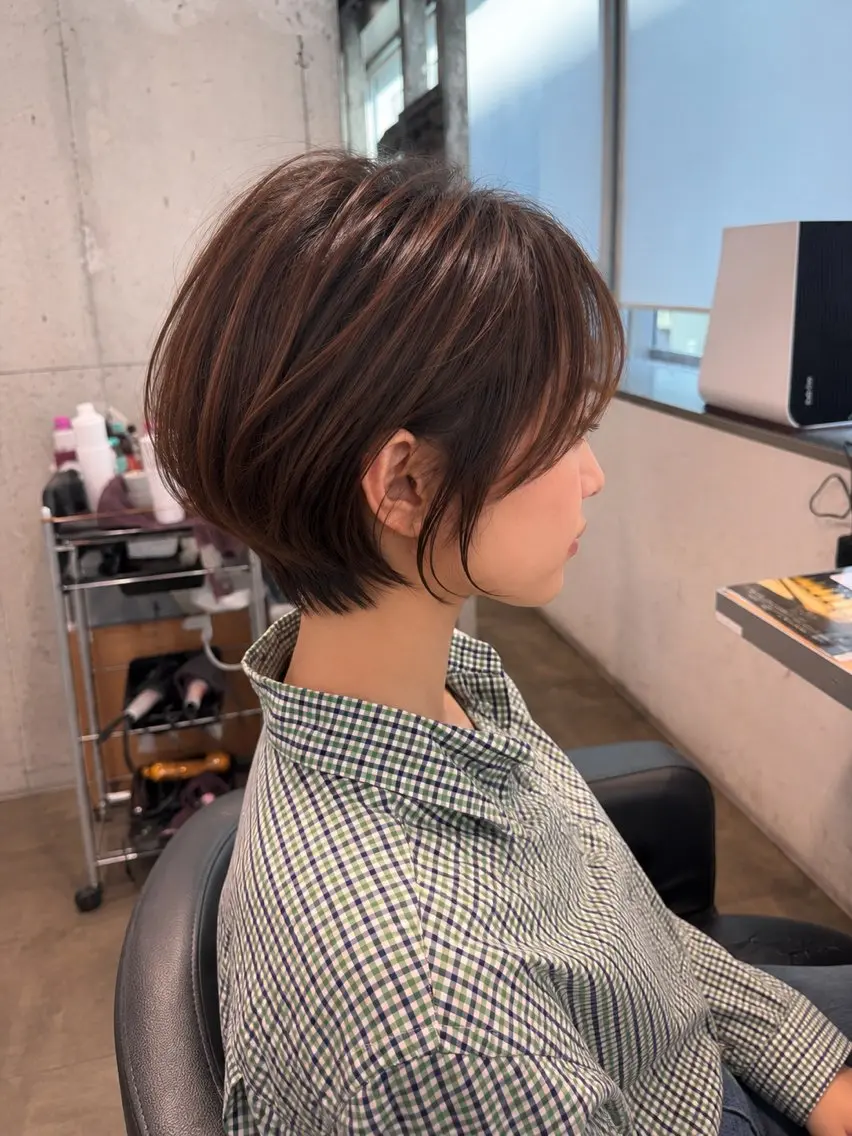 ショート カット ヘアカラー トリートメント ヘアセット 🩵必ず可愛く ボブ／ショート🩵のヘアスタイル