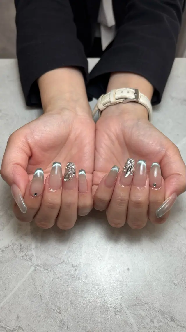 ネイル ハンドネイル Yuna 𝝑𝝔*.+ﾟのネイルデザイン