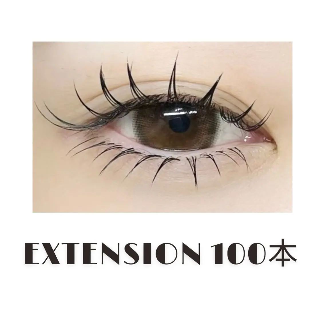 セーブルエクステ100本 4500円/フラット/カラーエクステ5500円(J.C.SCカール)の写真