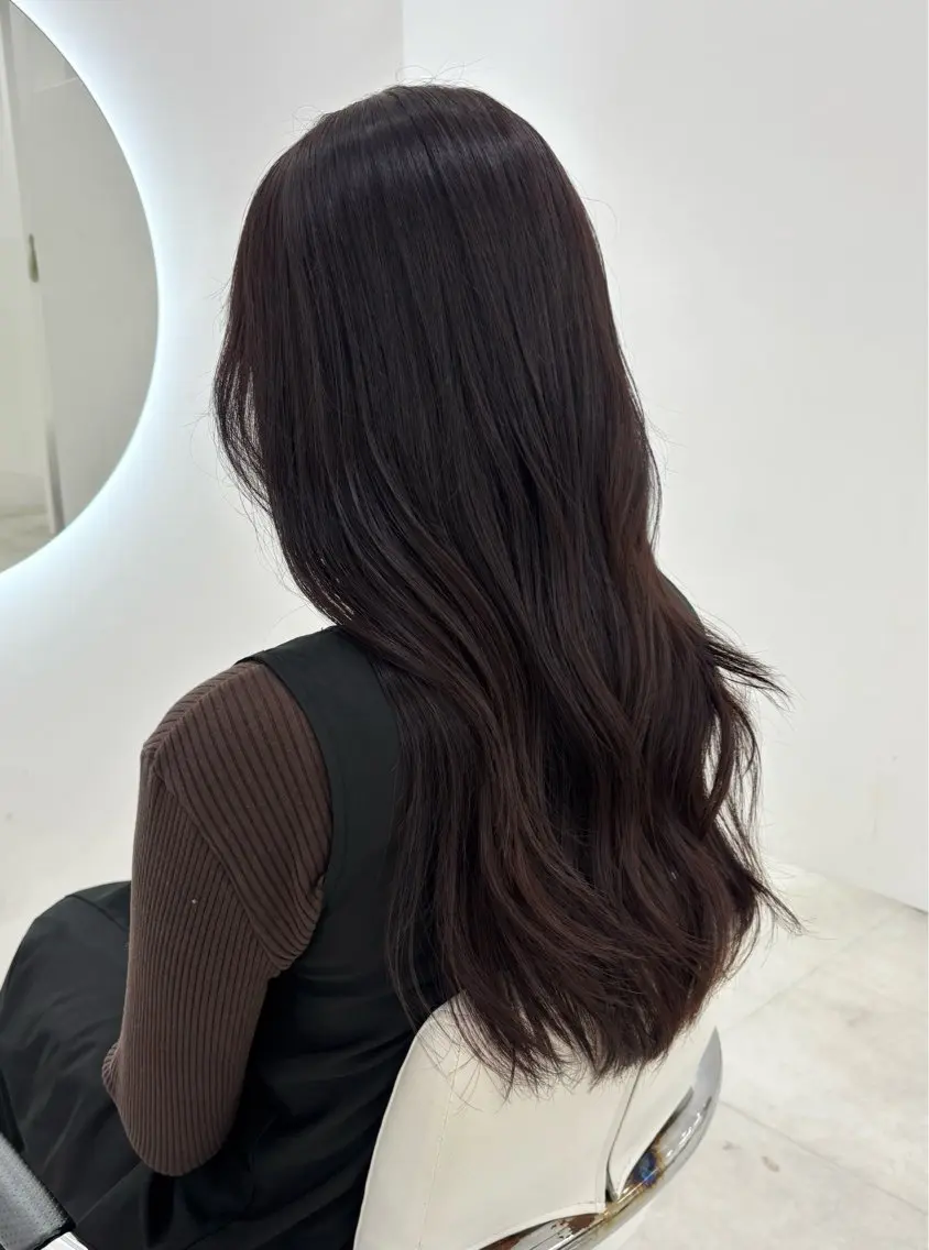 ロング カラー カット ヘアカラー トリートメント 【aini天王寺】 𝐚𝐢𝐫𝐢✂︎のヘアスタイル