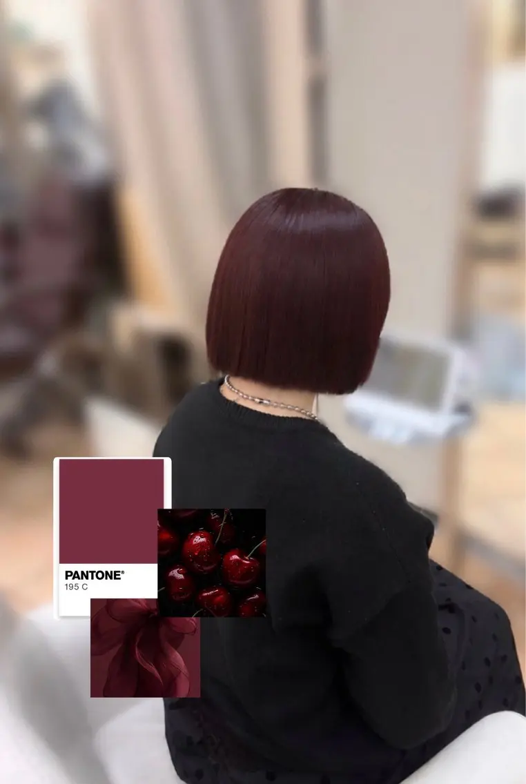 シングルカラー+カットの写真
