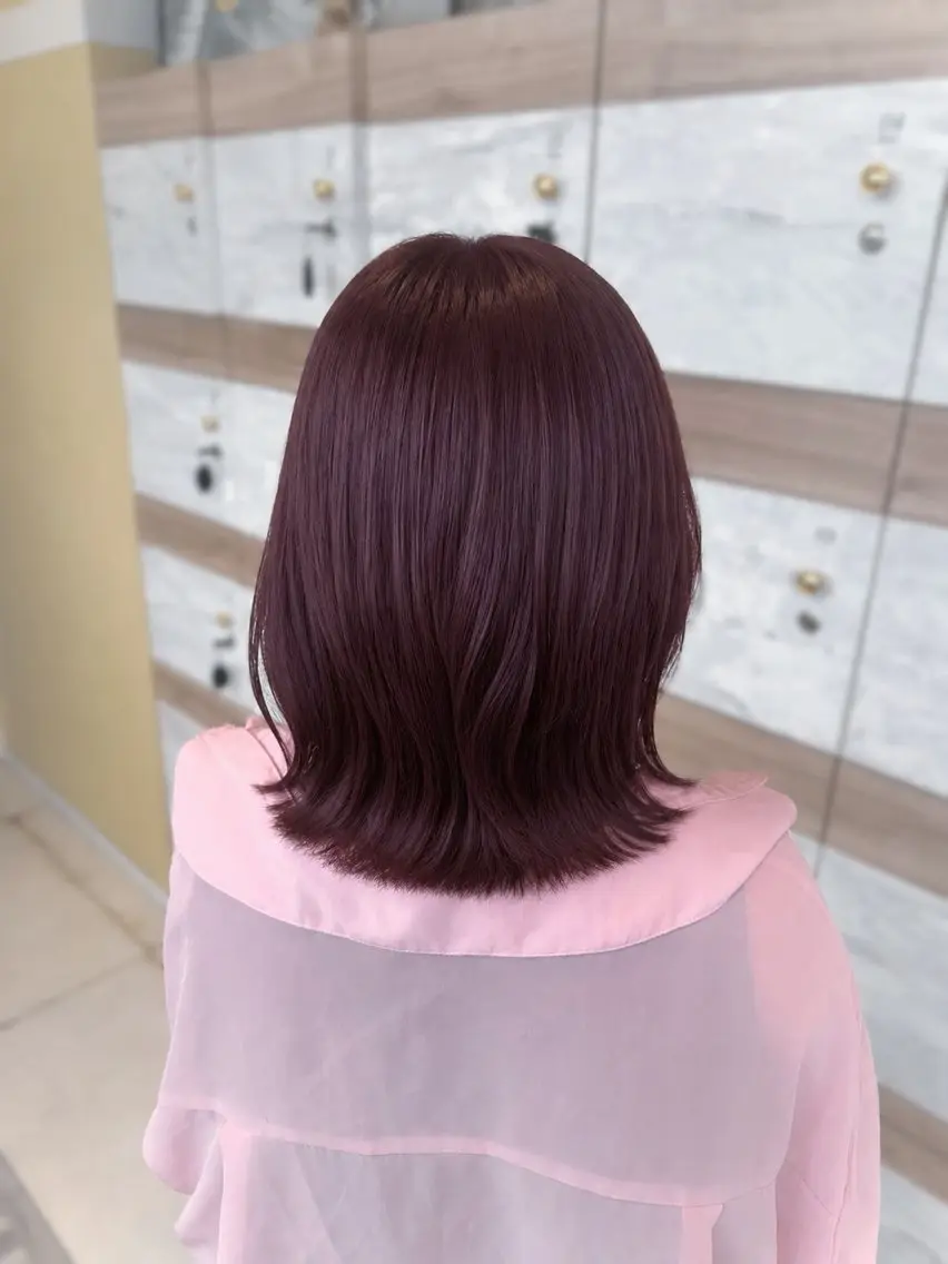 ミディアム ピンクブラウン ヘアカラー 𝐄𝐀𝐑𝐓𝐇 / 𝐚𝐤𝐢🎀のヘアスタイル
