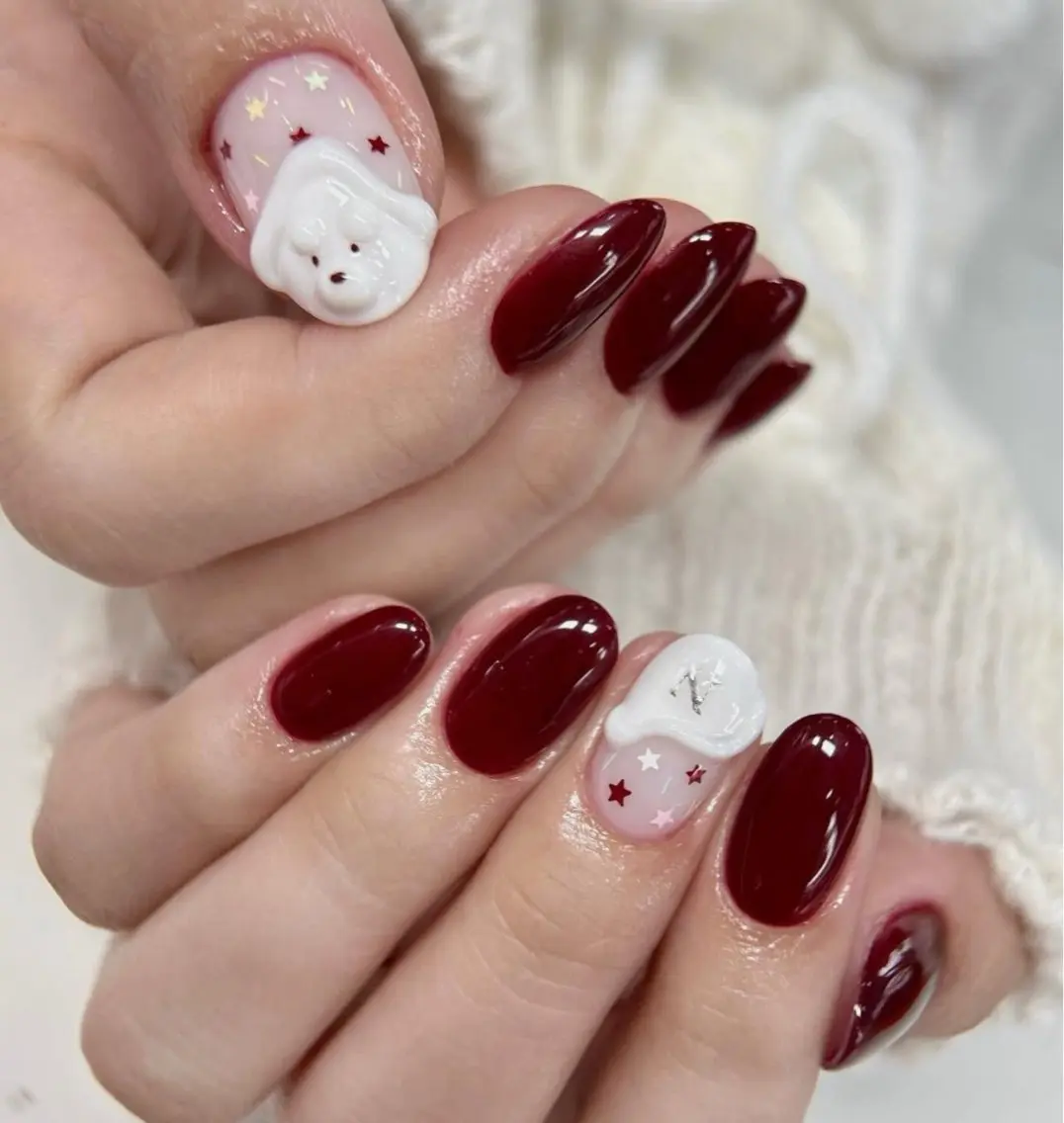 ネイル ハンドネイル 🎀PG🩵 ネイルサロンのネイルデザイン