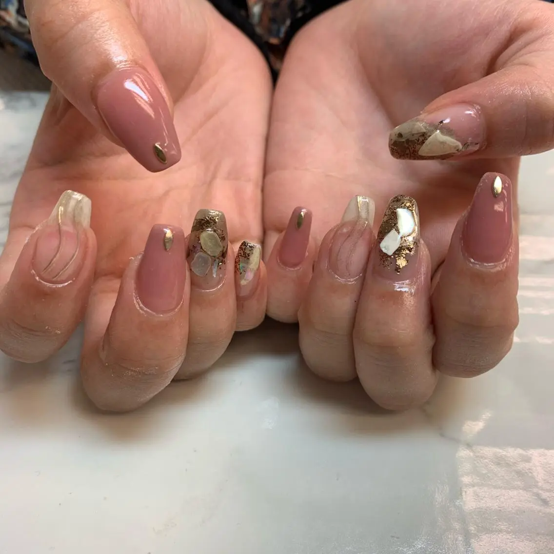 ネイル ニュアンスネイル Blancnail 江口のネイルデザイン