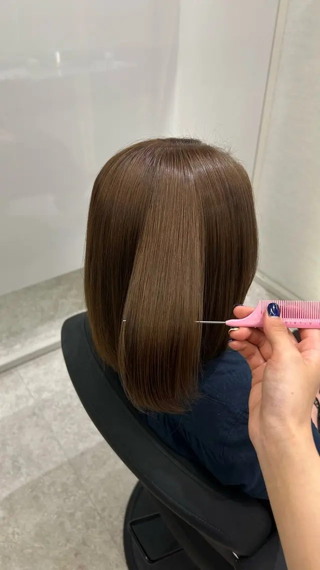 ショート カラー ブリーチ ブラウンカラー ヘーゼル ブリーチなしカラー ヘアカラー TheEctQ'n✮ Reinaのヘアスタイル