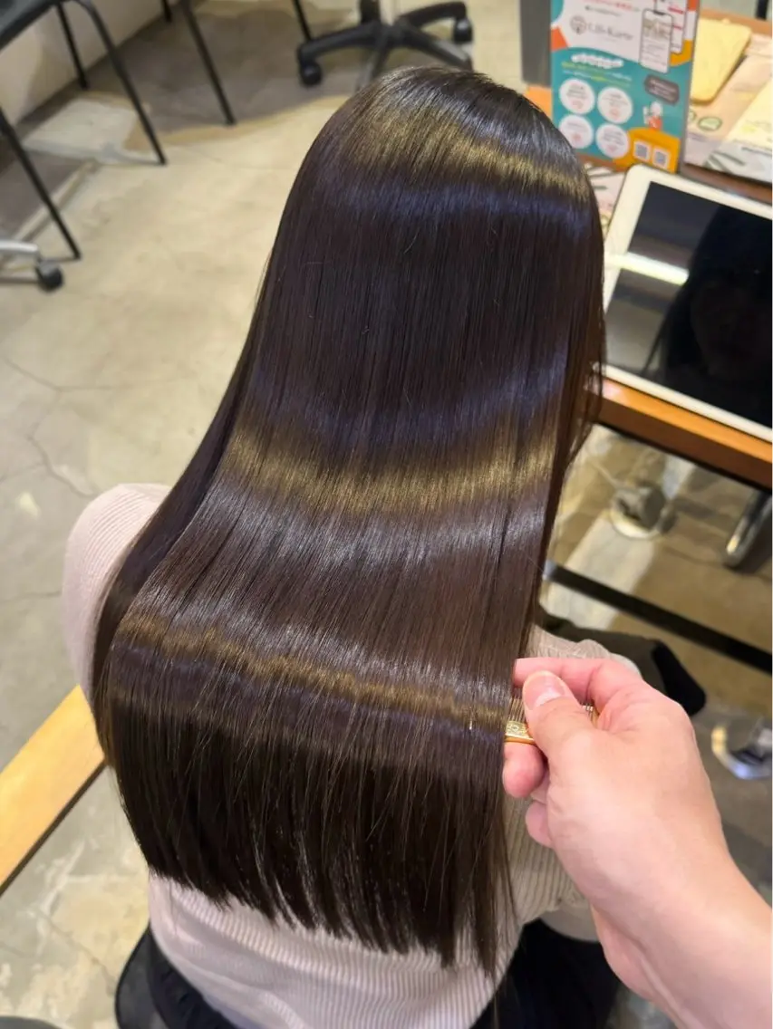 ロング カラー ✨縮毛矯正/髪質改善 錦糸町/松坂拓馬のヘアスタイル