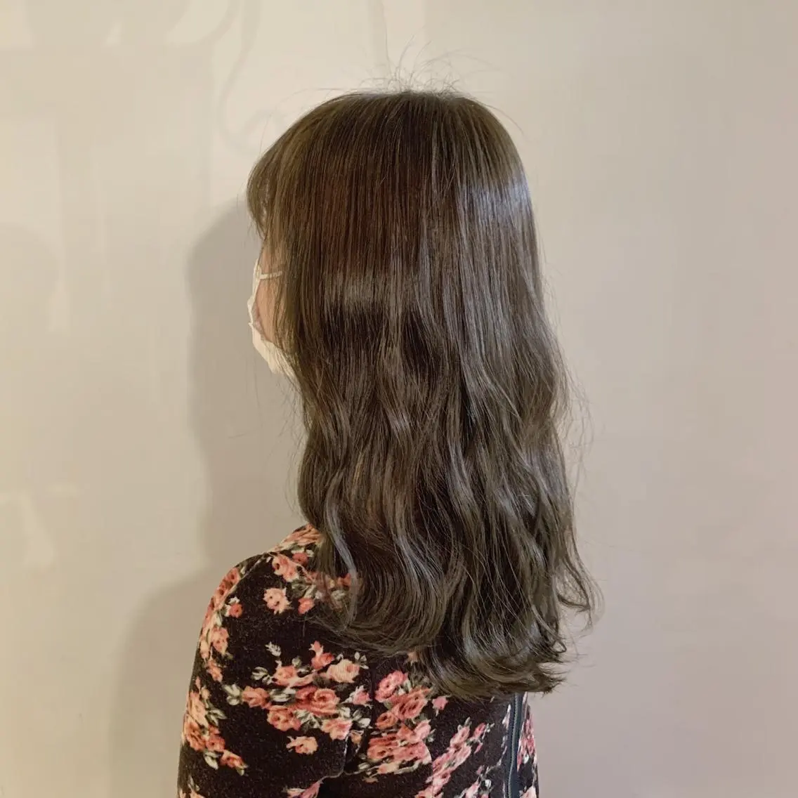 ロング アッシュ ピンクブラウン sumina すみなのヘアスタイル