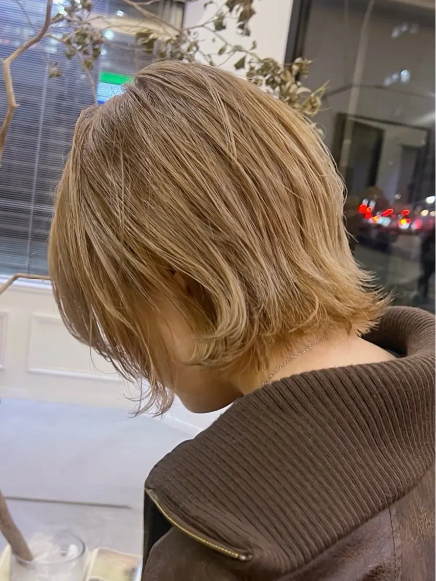 ショート )透明感カラー🫧 ➕ 内部補修トリートメント ✨️の写真