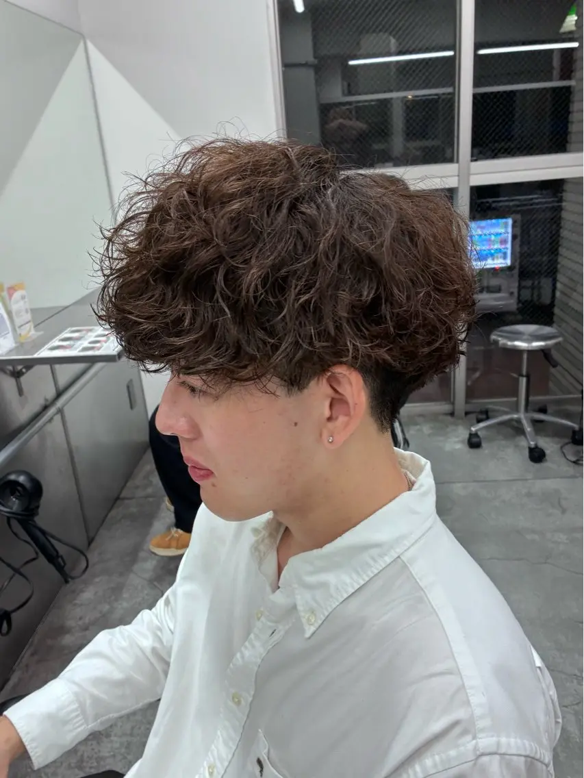 ショート パーマ メンズ メンズパーマ 💈海外風パーマ 💈メンズ/颯太のヘアスタイル