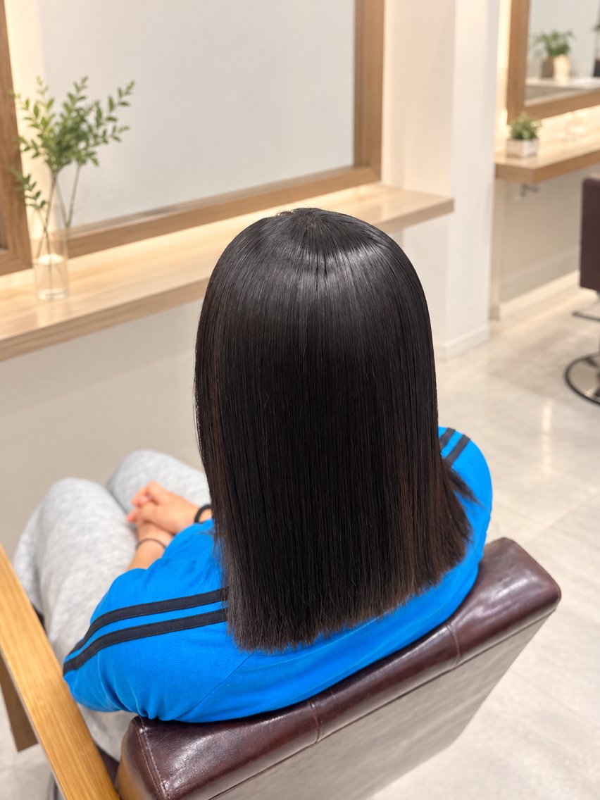 ミディアム 戸上 菜々美のヘアスタイル