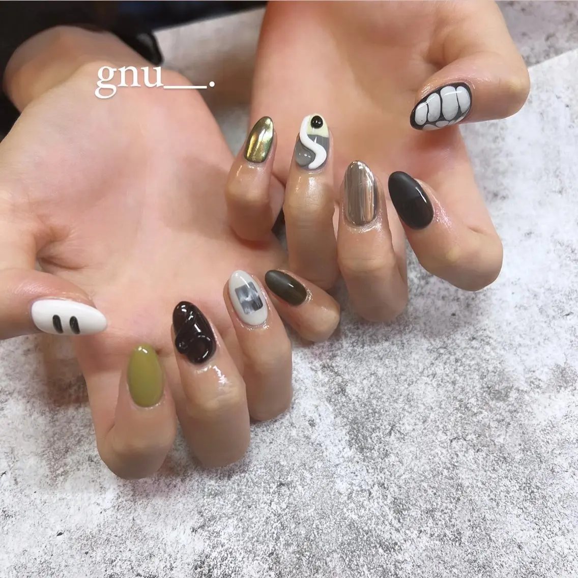 ネイル アートネイル ハンドネイル gnu__. nailのネイルデザイン