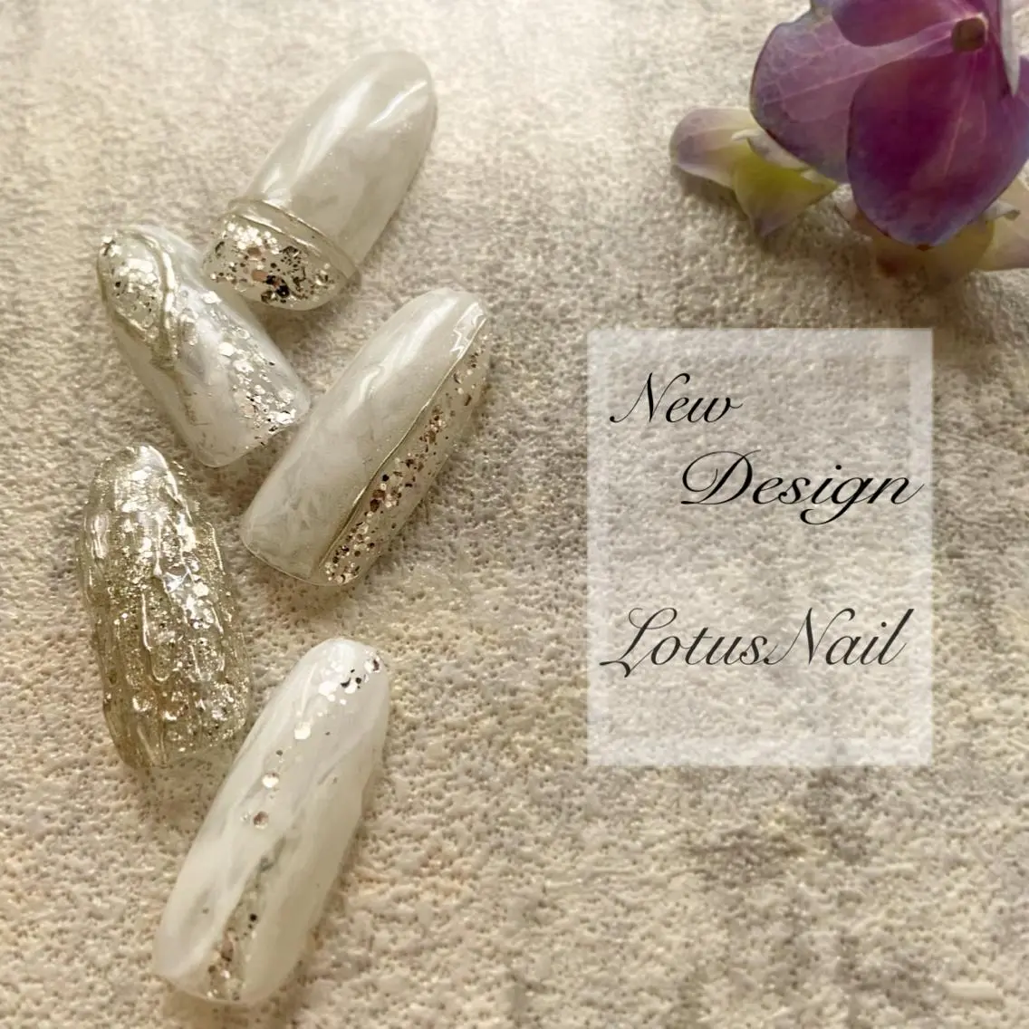 ネイル ブライダルネイル Lotus Nailのネイルデザイン