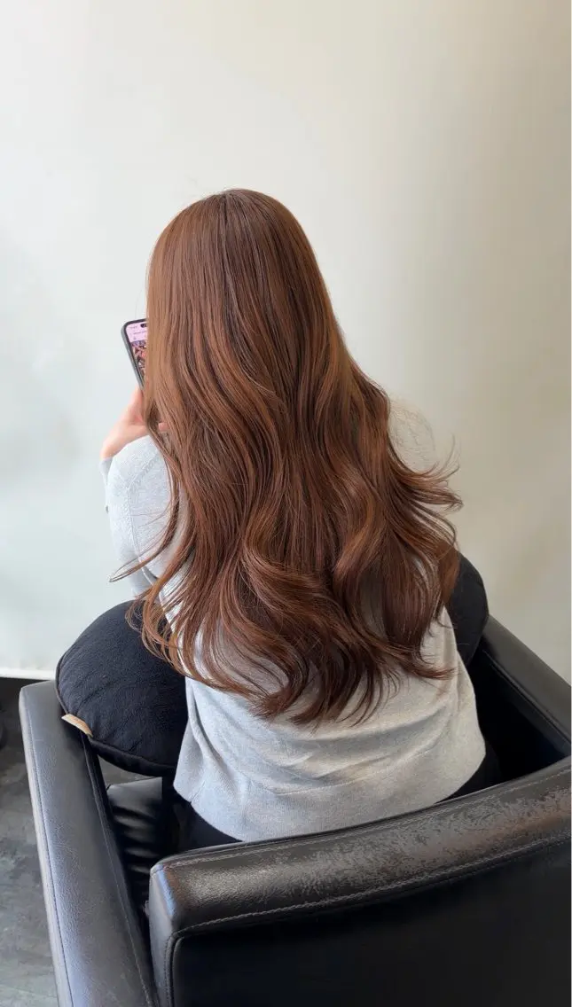 セミロング カラー アッシュ アッシュグレー アッシュグレージュ ベージュカラー ブリーチ 《ブリーチなし》 ベージュ/あゆむのヘアスタイル