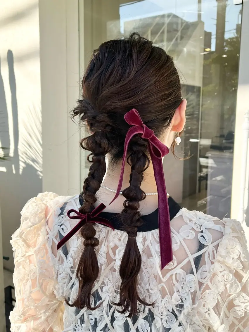 ロング ヘアアレンジ ヘアセット TIDEHAIR YUKINAのヘアスタイル
