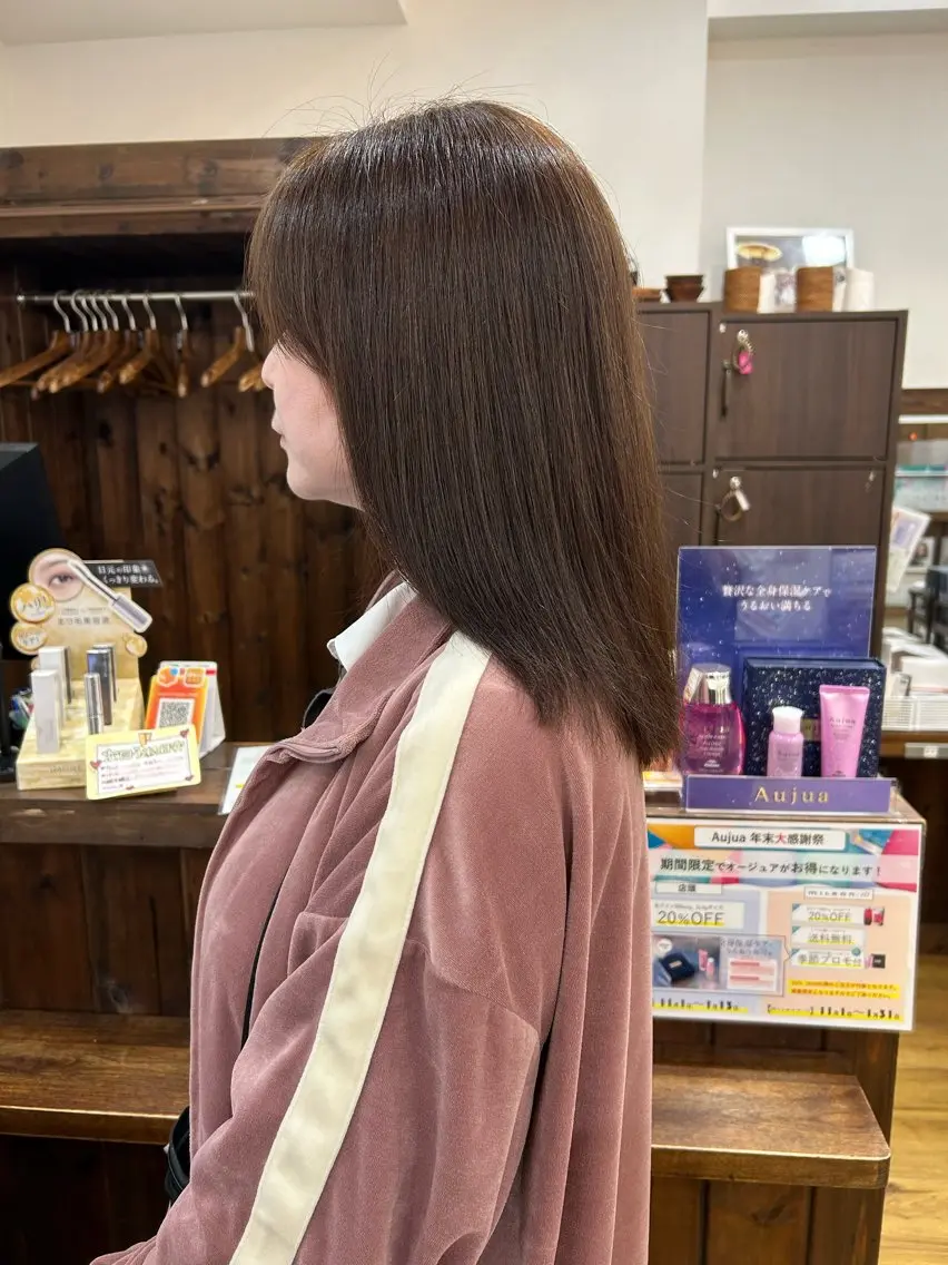 セミロング ヘアカラー トリートメント 🦋メンズカット/パ ーマモデル紀輔🦋のヘアスタイル