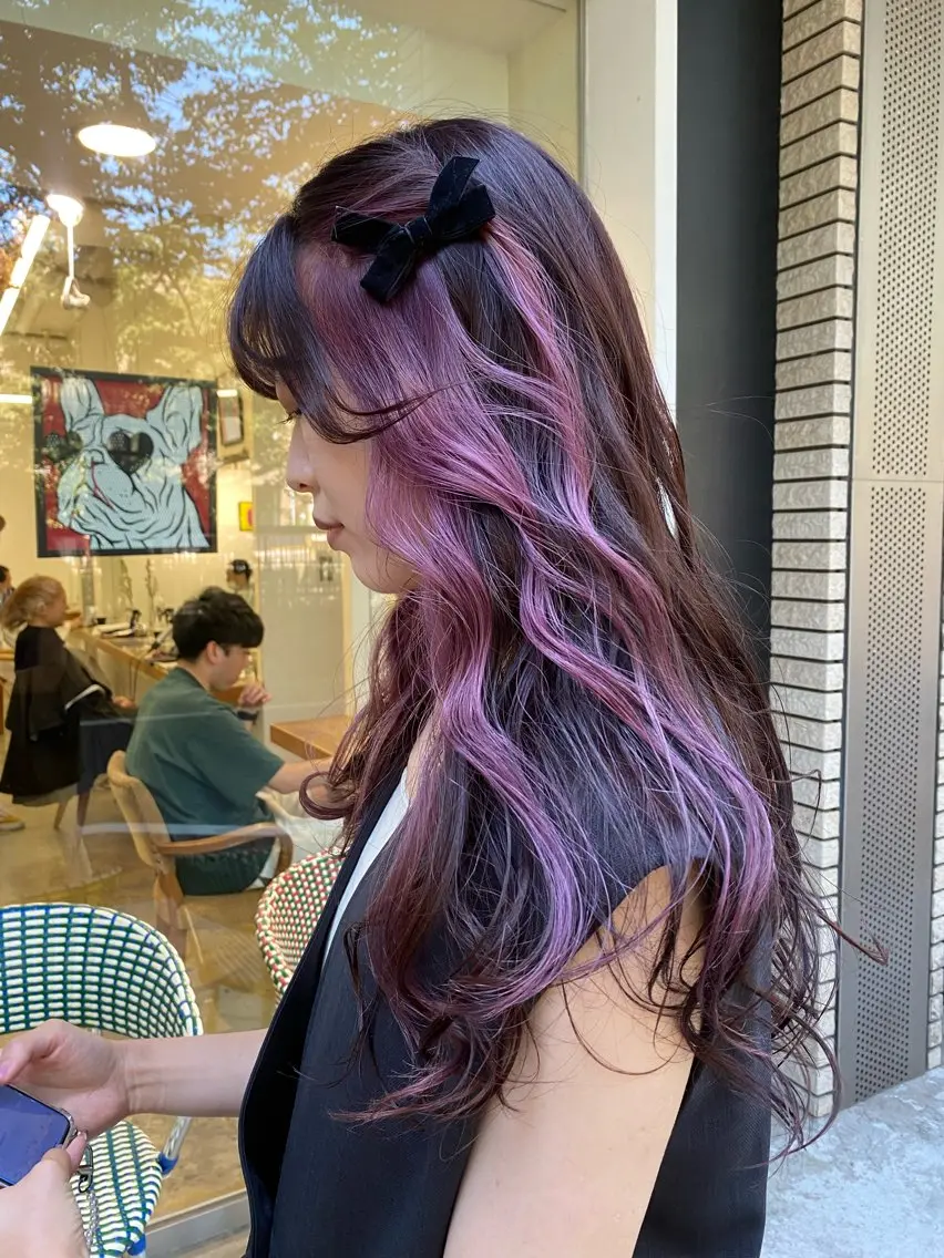 ロング カラー ヘアカラー 鈴木 映美のヘアスタイル