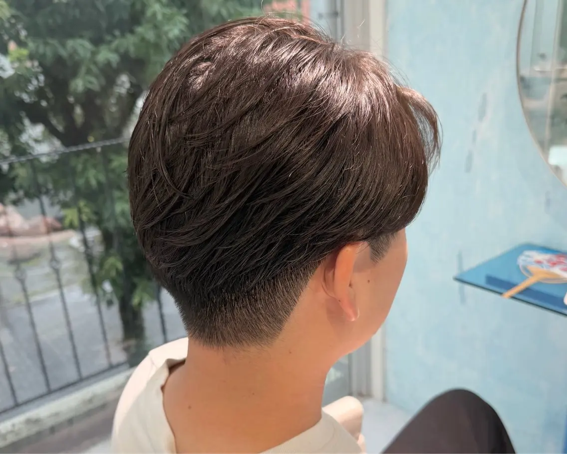 ショート パーマ カット パーマ AMITYメンズ特化 ASUMIのヘアスタイル