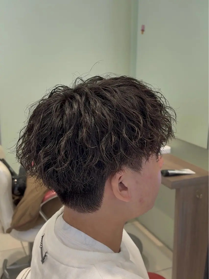 パーマ メンズ カット パーマ トリートメント 駒野 晃のヘアスタイル