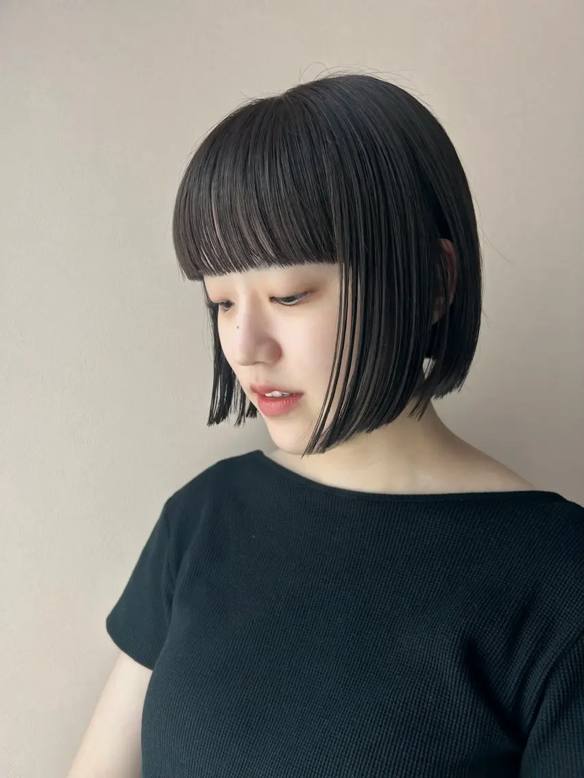 ショート カラー ボブ カット ヘアカラー トリートメント hubhair レイヤー/透明感のヘアスタイル