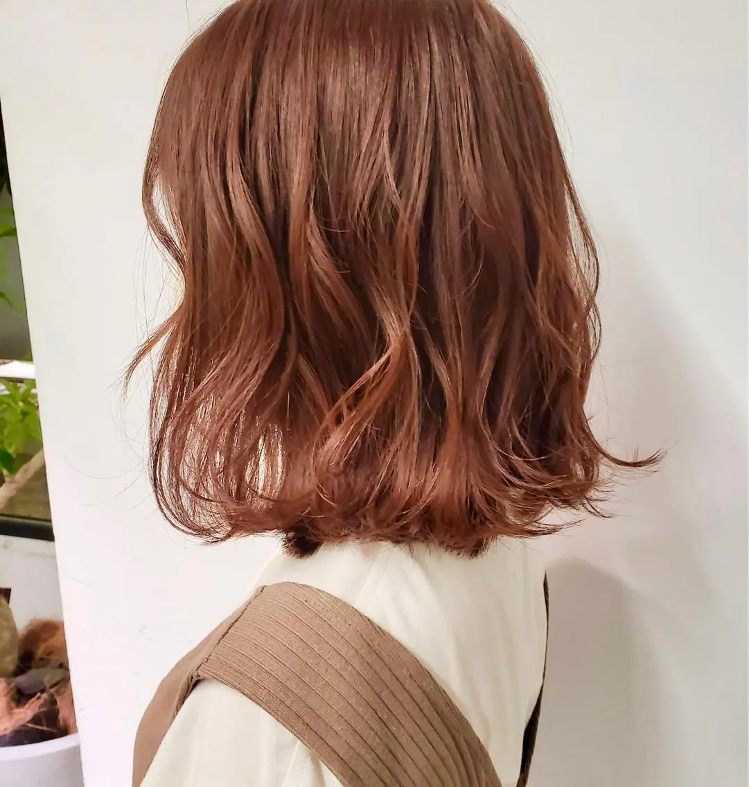 カラー オレンジ カット ヘアカラー トリートメント 天王寺韓国ヘア/ 髪質改善/小山歓実のヘアスタイル