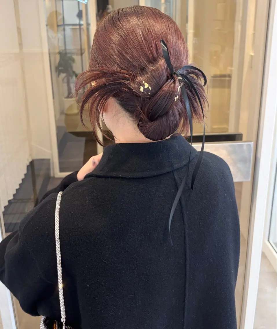 ロング ヘアセット 鍋嶋 涼香のヘアスタイル