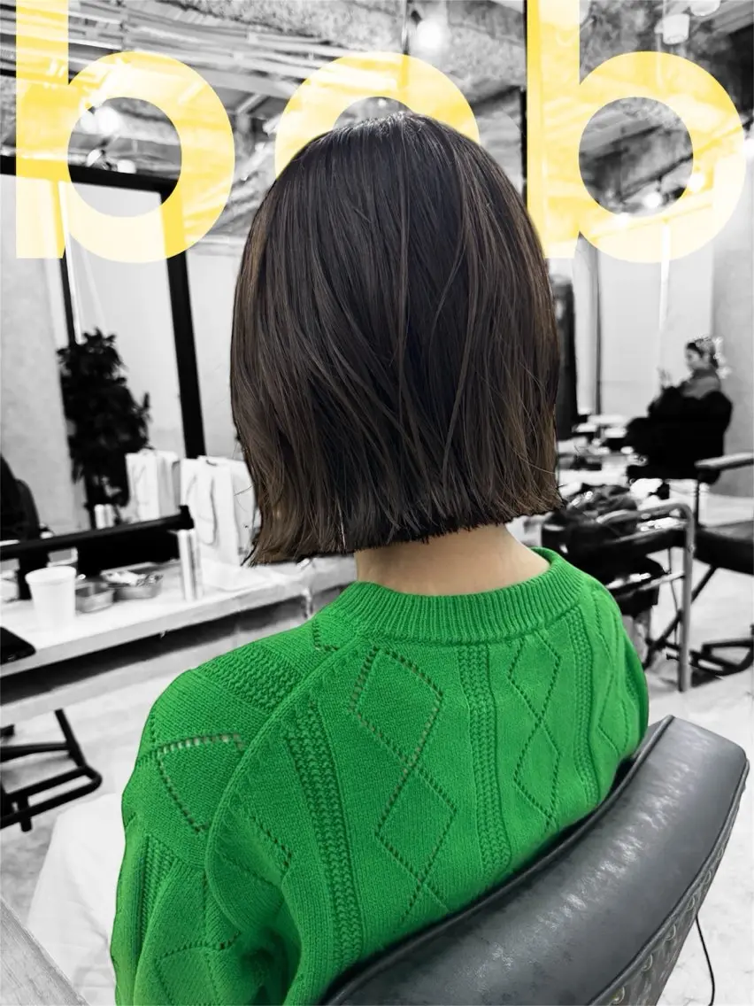 ショート 切りっぱなしボブ ボブ 最高峰ボブ/ 切りっぱなし/田野のヘアスタイル
